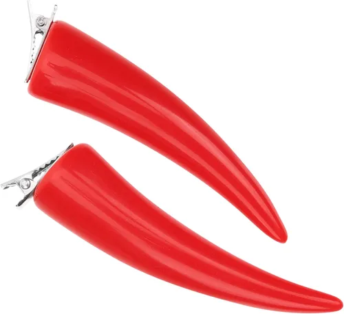 Vista 7 de 8 clips de cuernos para disfraz, pasador de diablo puntiagudo rojo para mascarada, cosplay, vestido divertido, decorativo, gótico, fiesta