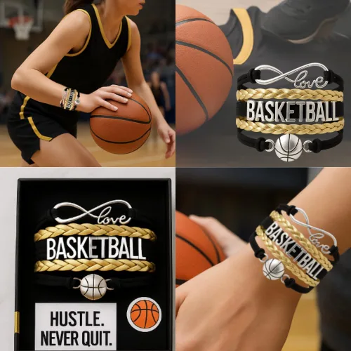Vista 6 de Infinity Collection - Pulsera de baloncesto de regalo para equipos y jugadores