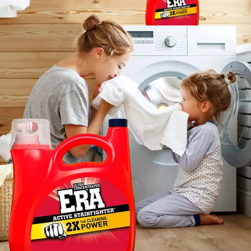 Vista 3 de Detergente líquido para ropa Era Oxibooster, 154 onzas líquidas, 87 cargas