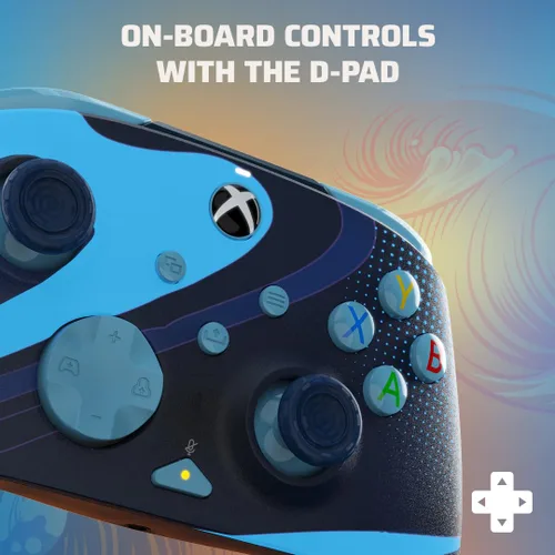 Vista 6 de PDP REMATCH GLOW Advanced Wired Controller Blue Tide For Xbox Series XS, Xbox One, & Windows 1011 PC