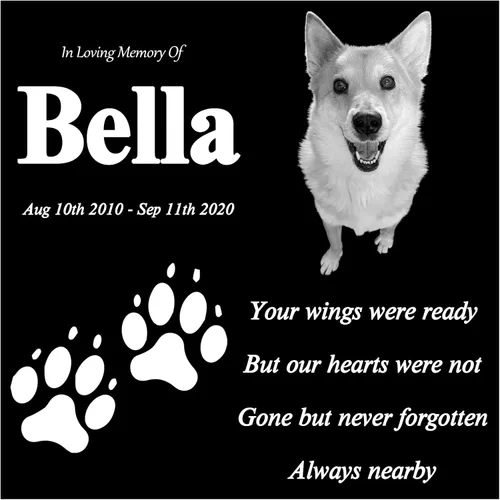 Vista 6 de ODB Piedras conmemorativas personalizadas para mascotas, piedra conmemorativa de granito negro para jardín grabada con foto, regalos para alguien
