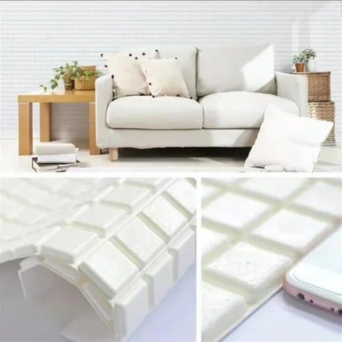 Vista 12 de Melairya Paneles de pared 3D, papel tapiz de ladrillo de espuma para dormitorio, panel de pared de piedra sintética, papel tapiz autoadhesivo