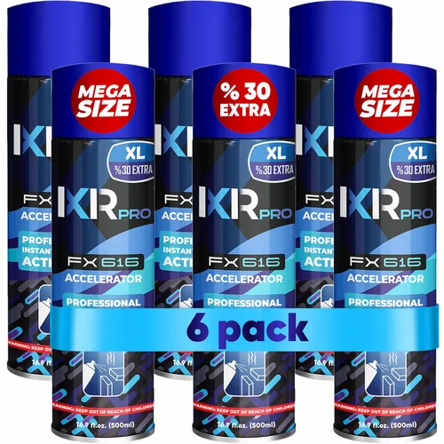 Vista 9 de ixirpro CA Glue Activator Spray (2 x 16.9 oz) – Acelerador de Super Pegamento para unión instantánea Activador de cianoacrilato de secado rápido