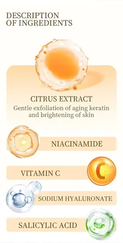Vista 6 de Gel exfoliante facial con enzima naranja suave: limpieza profunda de poros e hidratación duradera, exfoliante ideal para todo tipo de piel (1 unidad)