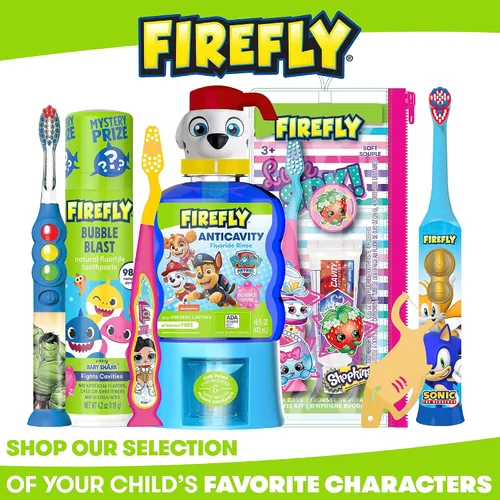 Vista 8 de FIREFLY Clean N' Protect, L.O.L. Surprise! Cepillo de dientes con cubierta de carácter higiénico, cerdas suaves, mango de agarre antideslizante