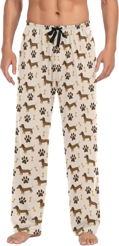 Vista 27 de Ollabaky Pantalones de pijama para hombre, pantalones de pijama con bolsillos, pantalones de descanso para hombre Multi 01