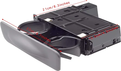 Vista 5 de YC3Z2513560CAD Portavasos de tablero gris grafito se adapta a Ford F250 F350 F450 F550 Super Duty Excursion 6.8 5.4 7.3L 1999-2001 Reemplazo #