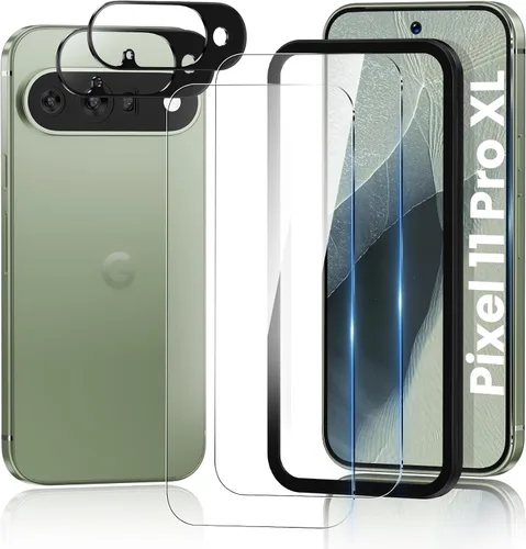 Vista 14 de Paquete de 2+2 para Google Pixel 10 Pro XL Protector de pantalla de privacidad y protector de lente de cámara, compatible con desbloqueo por huellas