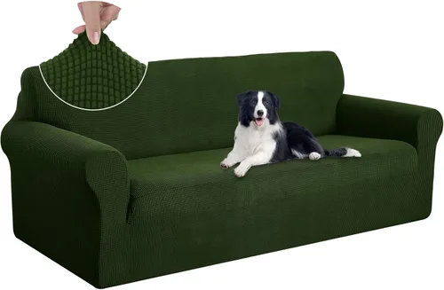 Vista 11 de U-NICE HOME Funda para sofá biplaza elástica, cubierta para sofá, funda para sillón, protector de muebles para sofá con 2 cojines, funda para sofá