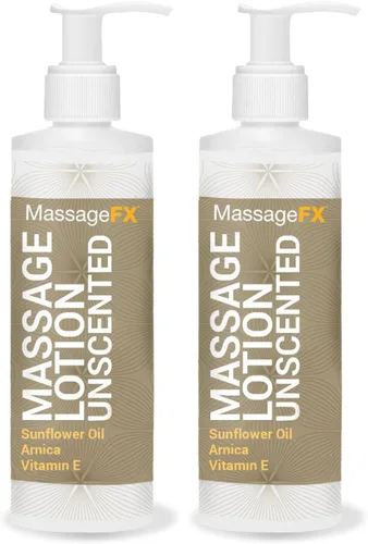 Vista 11 de Massage FX Loción de masaje sin perfume, botella de bomba de 8 onzas, fórmula calmante que proporciona un deslizamiento suave y extendido, fórmula