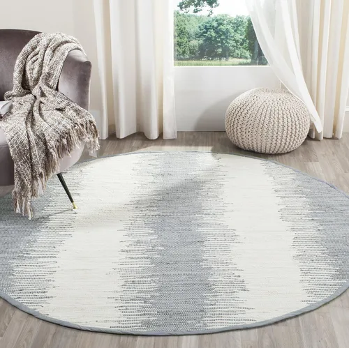 Vista 21 de Alfombra de algodón tejido a mano, color azul. Colección Montauk MTK751A, de Safavieh, Algodón, Azul