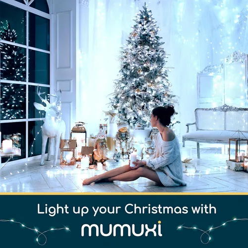 Vista 6 de MUMUXI 20 guirnaldas de luces LED de 7.2 pies