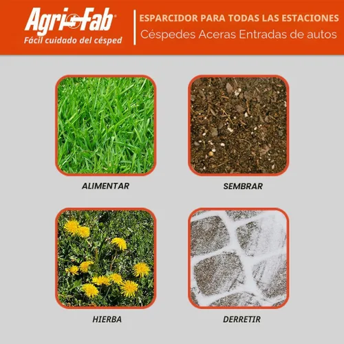 Vista 8 de Agri-Fab 45-0530-131, 85 lb. Esparcidor de transmisión de remolque, negro/naranja