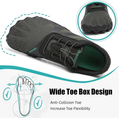 Vista 2 de SAGUARO Zapatos minimalistas para hombre y mujer, con puntera ancha, sin caída, para entrenamiento cruzado al aire libre