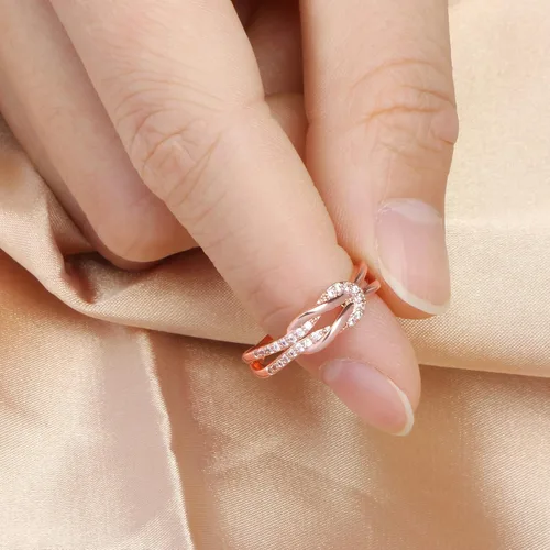 Vista 2 de Memgift Gifts for Women Mothers Day Gift from Daughter Best Friends Birthday Gifts for Nieces Granddaughters Love Knot Rings for Christmas