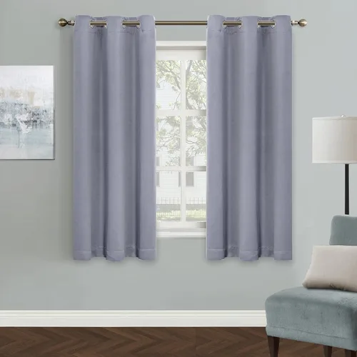 Vista 29 de MYSKY HOME Cortinas Aqua para Armario para Entrada Cortina Opaca para Puerta para Sala de Estar Cortina Oscurecedora de Habitación con Ojales