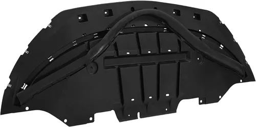 Vista 2 de Evan Fischer Parachoques delantero bajo cubierta protector contra salpicaduras compatible con Ford Mustang 2015-2017 2.3L 3.7L Ford Mustang