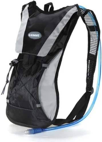 Vista 8 de Monvecle - Mochila de agua con vejiga para andar en bicicleta /Senderismo, escalar + 2L Bolsa de hidratación