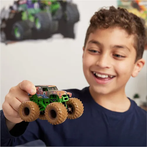 Vista 10 de Monster Jam, Mystery Mudders, camión monstruo oficial fundido a presión, lavado para revelar, escala 1:64 (los estilos variarán)