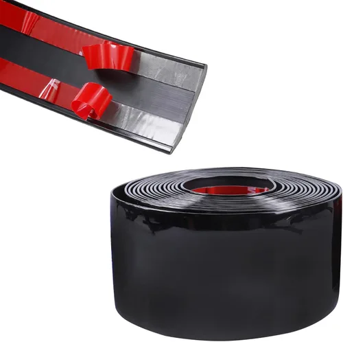 Vista 9 de Moldura Automotriz de 16 Pies de 1-3/16" (30mm) de Ancho Negro Brillante Molduras Laterales de Automóvil Protegidas contra UV Resistentes a Rayones