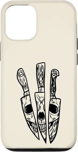 Vista 28 de Skull Reflected on Kitchen Knives Retro Chefs Cooks Gift Case for iPhone 17