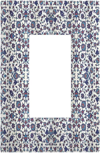 Vista 136 de Azulejos Negros Texturas Modernas Retro Marruecos 1 Gang Cubierta de Interruptor de Luz Sin Dispositivo Placa de Pared en Blanco Decorativa Placa
