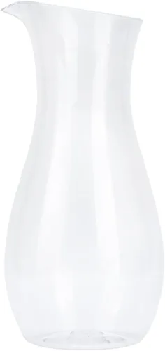 Vista 5 de Jarra de vidrio acrílico, jarra de limonada transparente, recipientes de plástico para jugo, botella alta de vidrio de leche para té helado, jugo