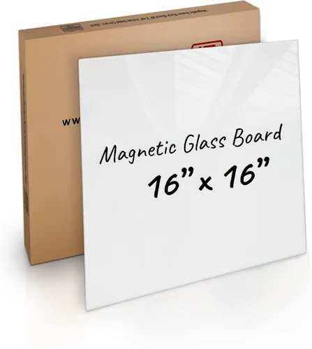 Vista 14 de Fab Glass and Mirror - Pizarrón magnético de vidrio con borrador, Negro