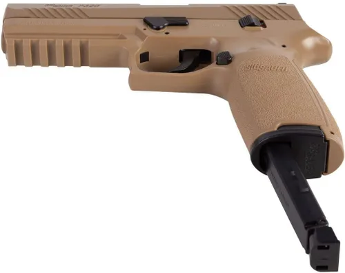 Vista 8 de Sіg Sauer P320 CO2 .177 Cal Blowback Pistola de aire, Coyote Tan con estuche rígido Wearable4U