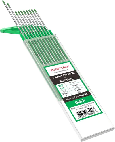 Vista 18 de YESWELDER Electrodo de tungsteno TIG Weld 1/8"x 7" 10-pk, no radiactivo comparable a E3 púrpura