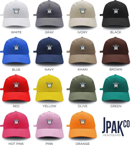 Vista 6 de JPAK - Gorra de béisbol bordada de algodón para papá, animación de dibujos animados