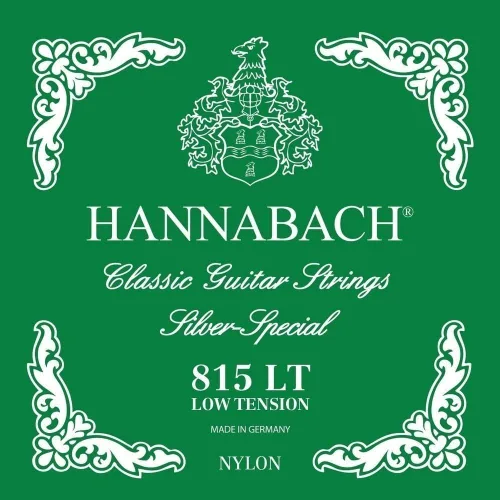 Vista 27 de Hannabach Serie 815 - Cuerda de guitarra (tensión baja) plateada especial, única E1 para guitarra clásica (652511)
