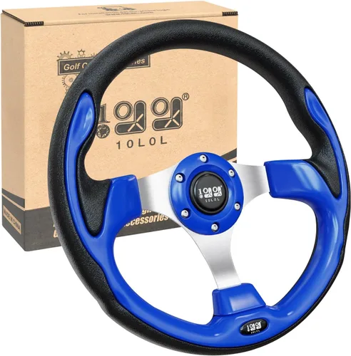 Vista 13 de Adaptador de volante de carrito de golf 10L0L para Club Car DS, negro