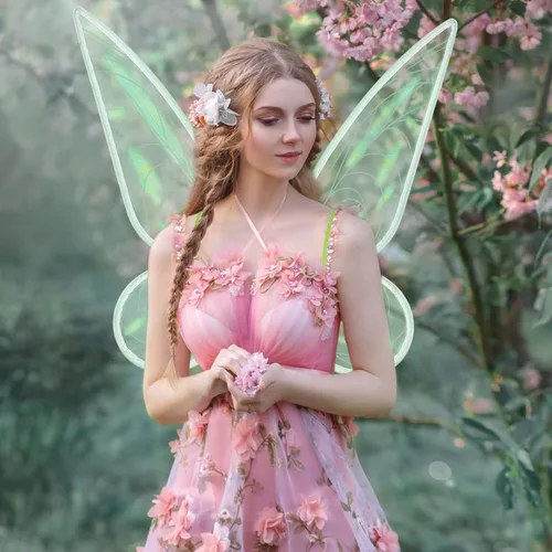 Vista 3 de quescu Alas de hadas para adultos, alas de mariposa para niñas, alas de ángel brillantes, disfraz de hada para mujer, disfraz de fiesta de Halloween