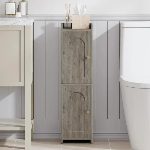 Vista 17 de Hzuaneri Gabinete de almacenamiento del cuarto de baño, pequeño gabinete Blanco