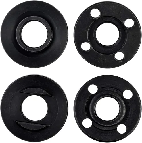 Vista 4 de Topbuti Llave angular de brida de amoladora, tuerca de bloqueo de metal para compatible con Dewalt Milwaukee 193465-4 Bosch Black Decker Ryobi