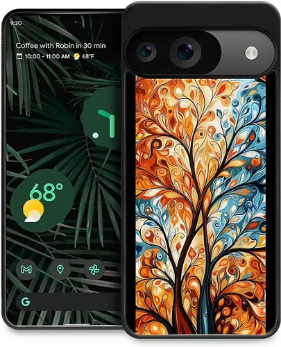 Vista 9 de Compatible con Google Pixel 4A 5G Mobile Case Creative Acrylic Panel trasero Silicona Protección Grip especialmente diseñado para Google Pixel 4A 5G