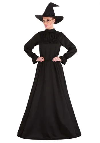 Vista 3 de Disfraz Deluxe de Talla Plus para Mujer de Minerva McGonagall de Harry Potter Multicolor