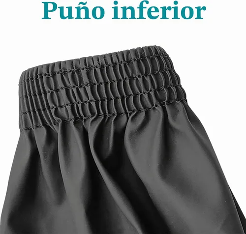 Vista 3 de Yzurbu Fundas para brazos, protector de poliuretano para brazo con puños elásticos, impermeable, resistente al aceite, resistente al ácido Negro - 2