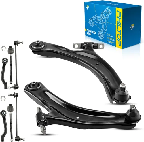 Vista 181 de PHILTOP 6 piezas de brazo de control delantero inferior con barra estabilizadora de rótula para Nissan Rogue 2014-2020 Rogue Sport 2017-2022 Qashqai