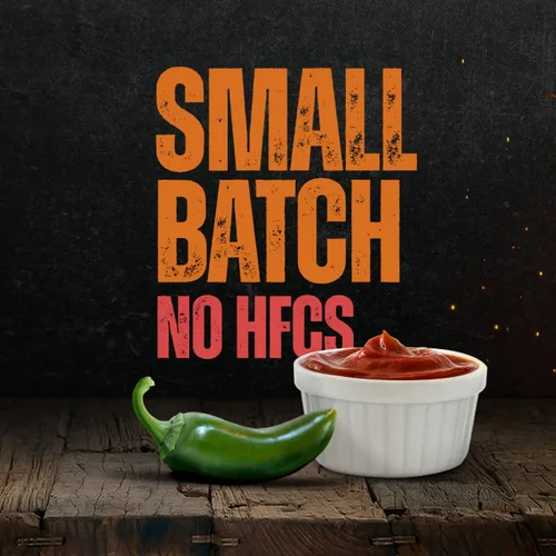 Vista 6 de Gourmet Warehouse Salsa BBQ Cherry Jalapeño y condimento para barbacoa de nogal, hecho a mano en lotes pequeños, sin gluten, sin MSG 16 onzas / 4