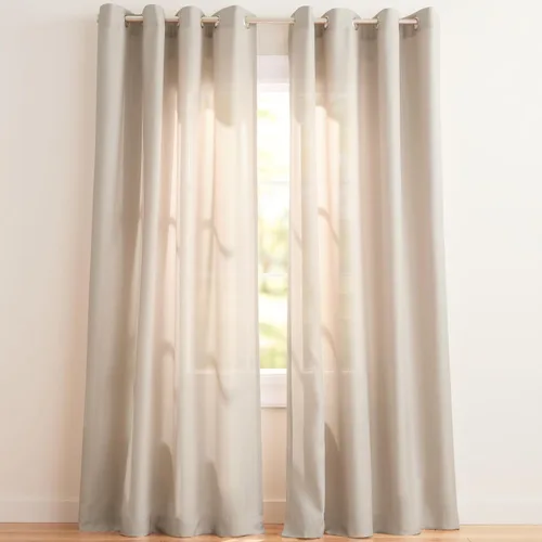 Vista 11 de Exclusive Home Loha - Par de paneles de cortinas de lino con ojales, 54 x 63 pulgadas, color beige