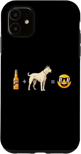 Vista 6 de iPhone 15 Plus Dogo Argentino + Beer Dog Dad Happy Men Pet Lover Case