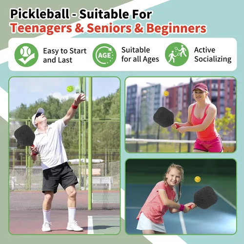 Vista 3 de Juego de 2 palas de pickleball ligeras impermeables y ligeras, juguetes de playa y piscina, divertido juego deportivo, regalo para adolescentes