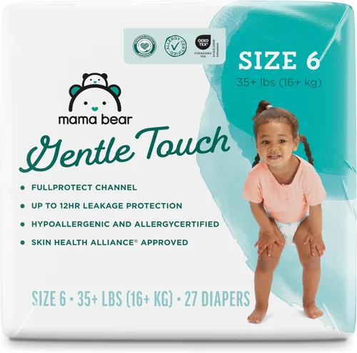 Vista 21 de Marca Amazon - Pañales Mama Bear de toque suave, talla 1, 50