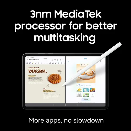 Vista 5 de Samsung Galaxy Tab S11 128GB WiFi Android Tablet, Galaxy AI, IP68, gris
