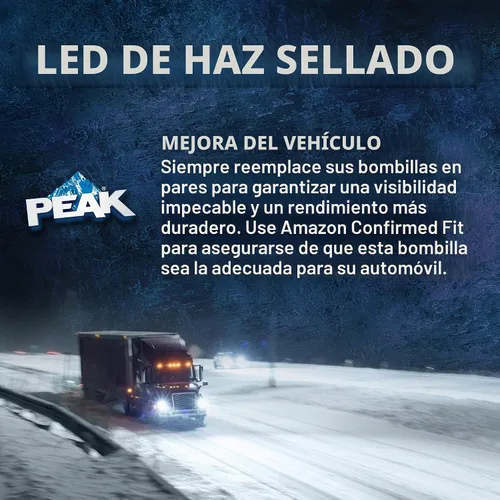 Vista 6 de PEAK Faro LED H6024 de haz sellado 6000K - Paquete de 1