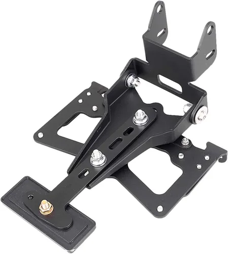 Vista 5 de Fender Eliminator - Soporte para placa de matrícula compatible con Yamaha MT-07 FZ-07 2014 2015 2016 negro
