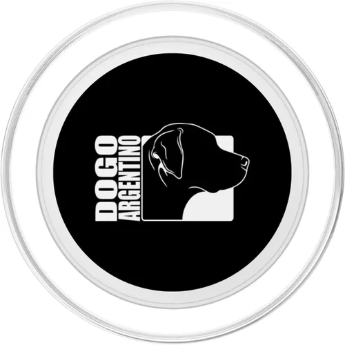 Vista 2 de Funny proud Dogo Argentino profile dog mom dog PopSockets MagSafe PopGrip for iPhone