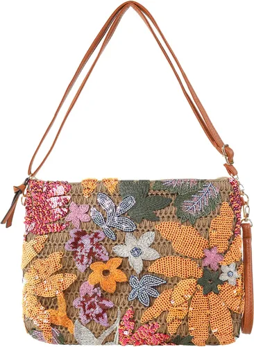 Vista 2 de Bolso cruzado de piel sintética para mujer, bolso cruzado de felpa con asa superior esponjosa, bolso de mano para niñas